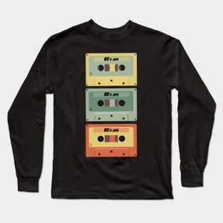 80`s Retro Jam - Mixtape Long Sleeve T-Shirt